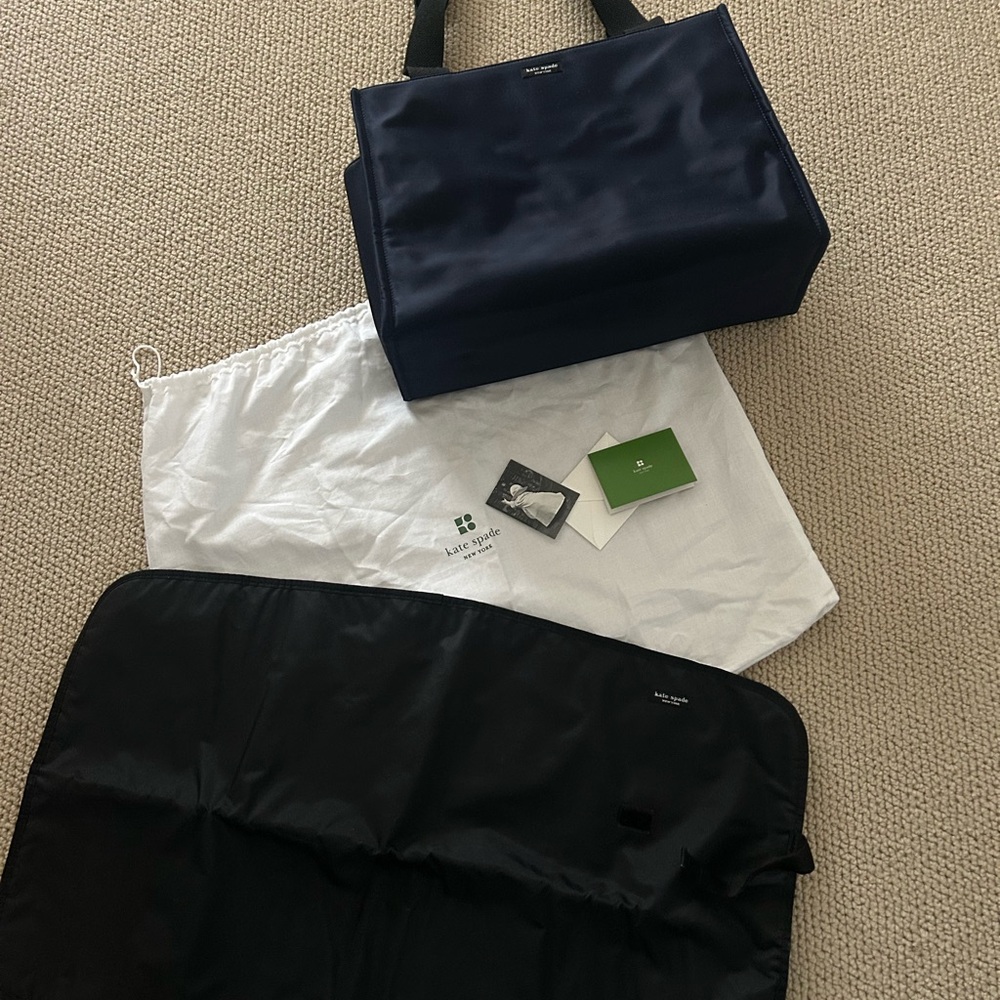 Kate Spade medium baby bag, navy, nylon, like new condition